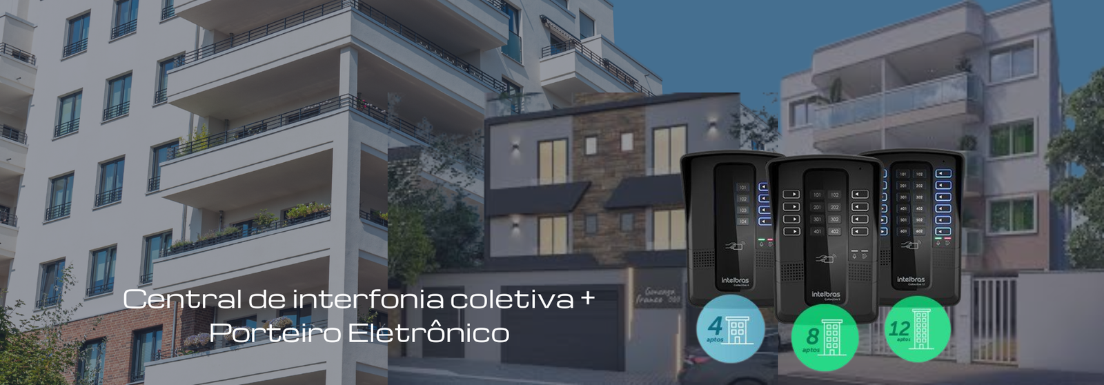 Central de interfonia coletiva Collective 12 Intelbras (6)